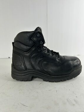 Timberland Black Leather Work Hiker Boot/Steel Toe